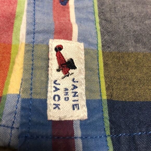 Janie  And Jack boys Short Sleeve Shirt Size 6/12 Months. - Picture 2 of 6